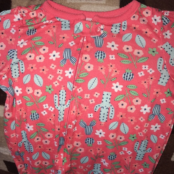 Carter’s simple joys 18M footed onesie cactus 🌵 flowers 🌸 - Picture 2 of 9